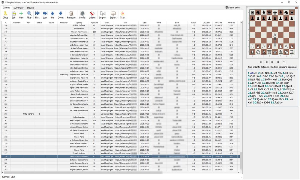 Example database